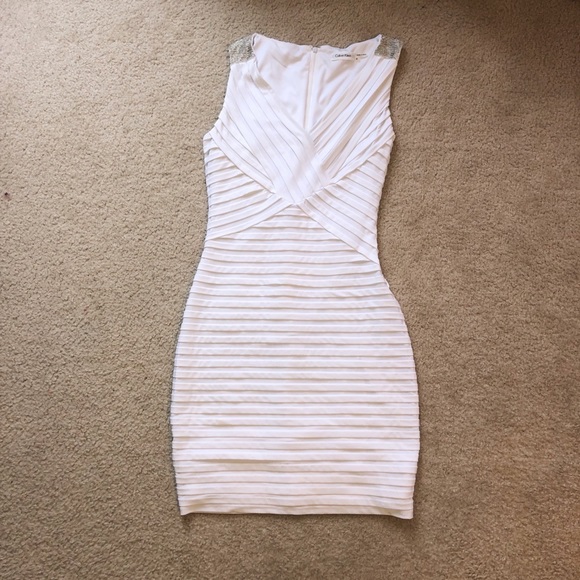 Calvin Klein Dresses & Skirts - white dress calvin klein
